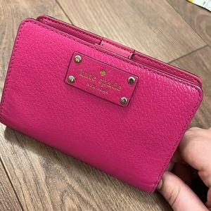 Hot pink Kate Spade ♠️ bifold wallet